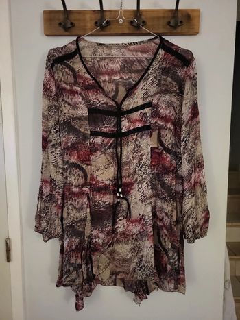 Formul blouse rose noir Taille 40