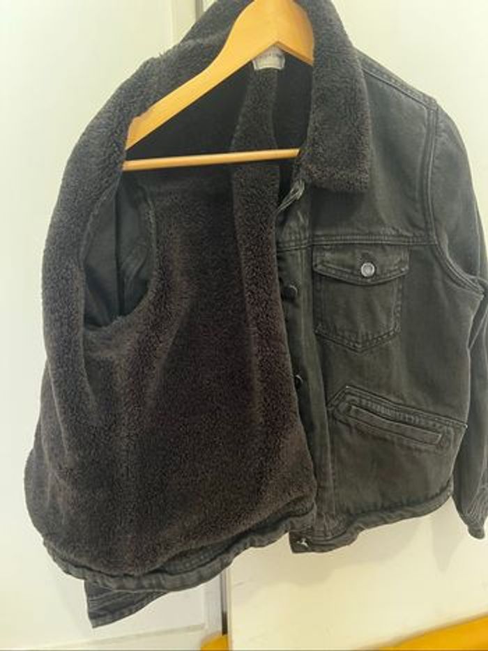 Veste jean fourré - photo numéro 2