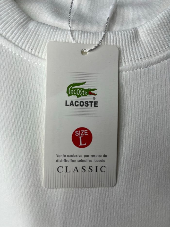 Pull Lacoste blanc - photo numéro 5