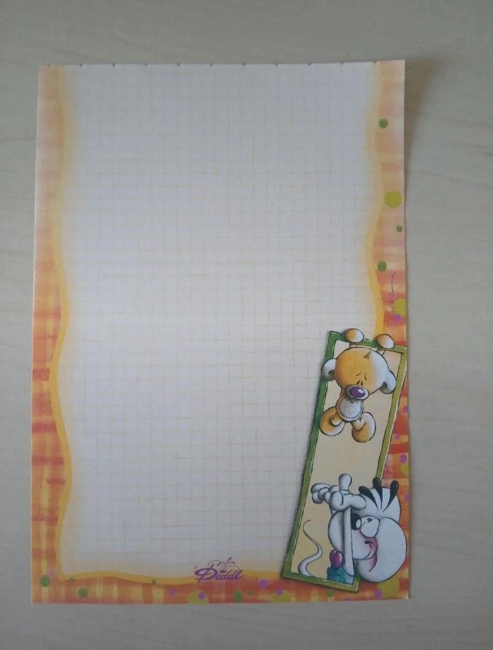 Diddl - Feuille A5 neuve - 0,40€