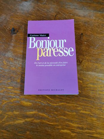 Livre Bonjour Paresse