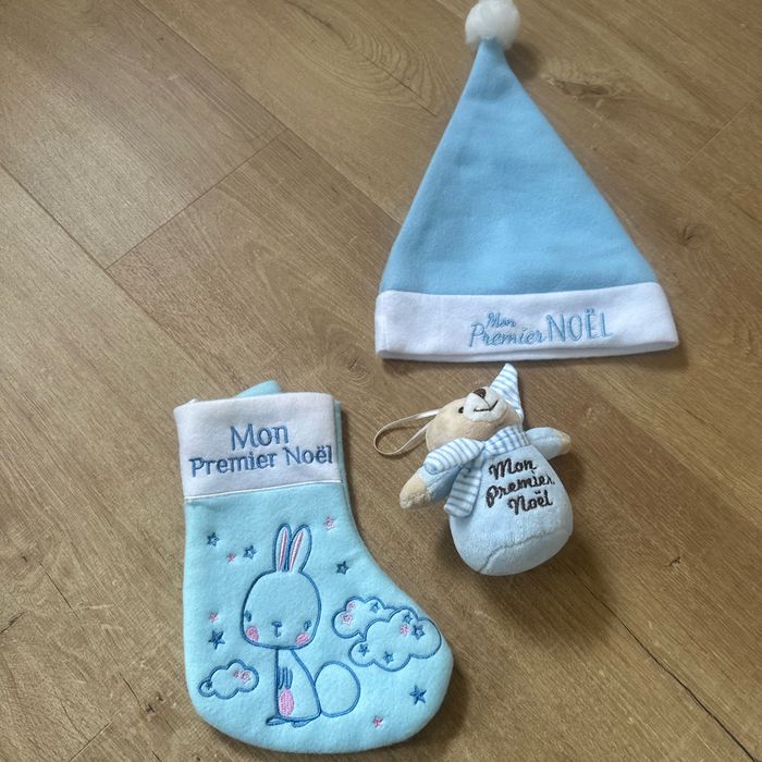 Ensemble premier Noël bleu