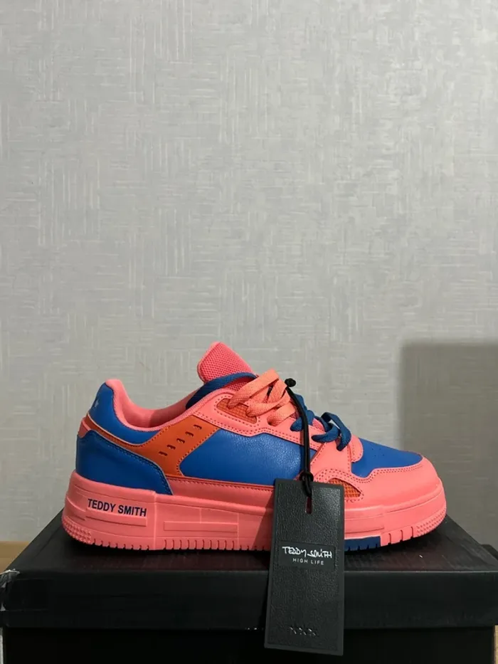 Sneakers Teddy Smith High Life corail 43
