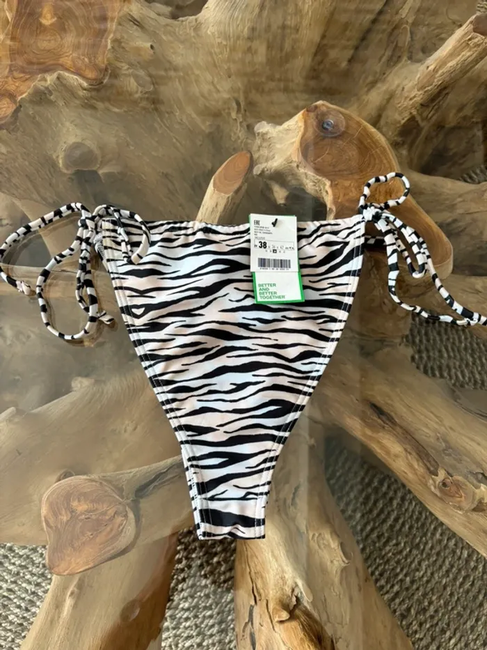 Bas de maillot de bain Pimkie zèbre - photo numéro 2