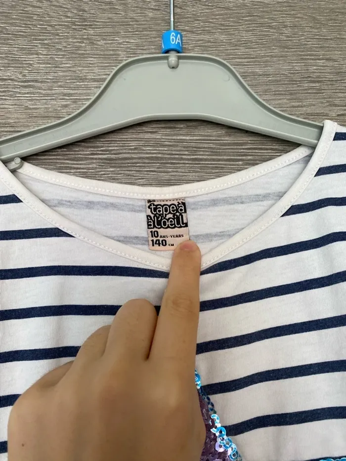 T-shirt à manches longues tape à l’œil 10 ans - photo numéro 2