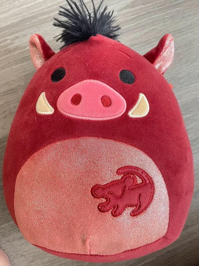 Squishmallows Disney Peluche Pumbaa Le Roi Lion 20,3 cm - photo numéro 3