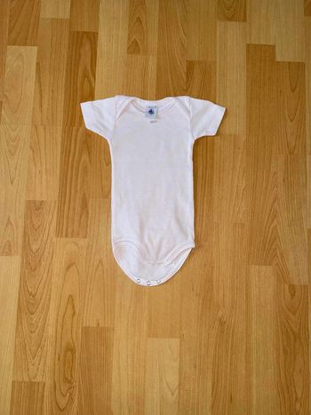 Body manches courtes Petit Bateau - 6 mois (67 cm) - Rose pâle