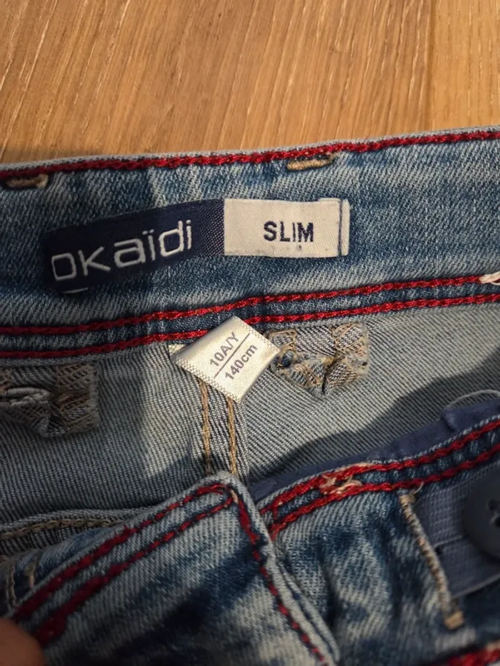 Jean slim okaidi taille 10 ans - photo numéro 2