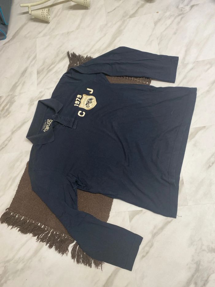 Polo Complice bleu marine style vintage T5 XL