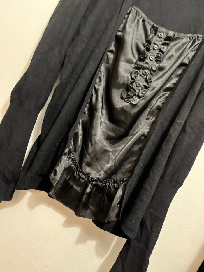 Top noir satiné - photo numéro 2