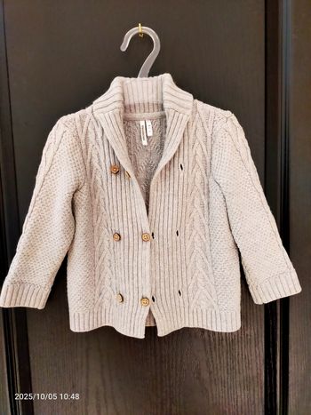 Gilet tricot torsadé