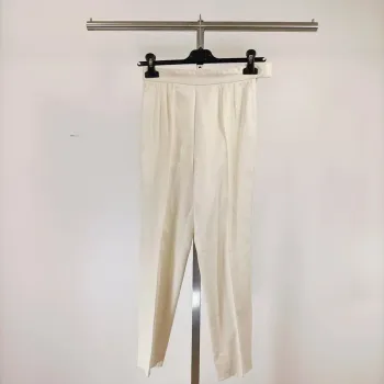 Pantalon blanc cassé Tara Jarmon taille 36 - finition fendue bas de jambe A394