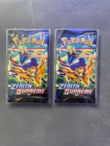 Lot 2 boosters pokemon neuf eb12.5 Zenith supreme