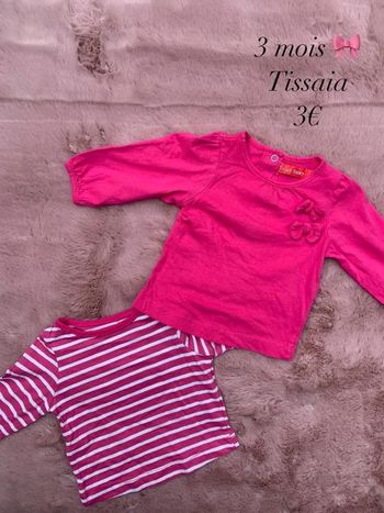 Tshirts 🎀 3 mois