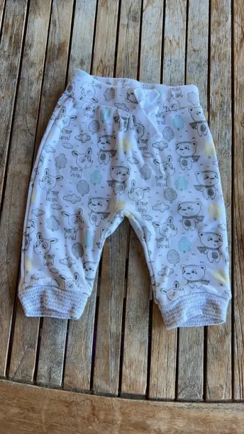 Pantalon souple en coton bébé- 1 mois