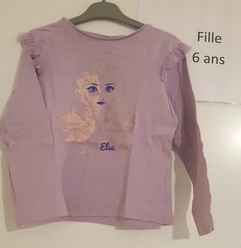 T-shirt ml reine des neiges Disney 6 ans