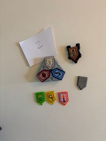 Lot de boucliers lego Nexo Knights pouvoirs 2