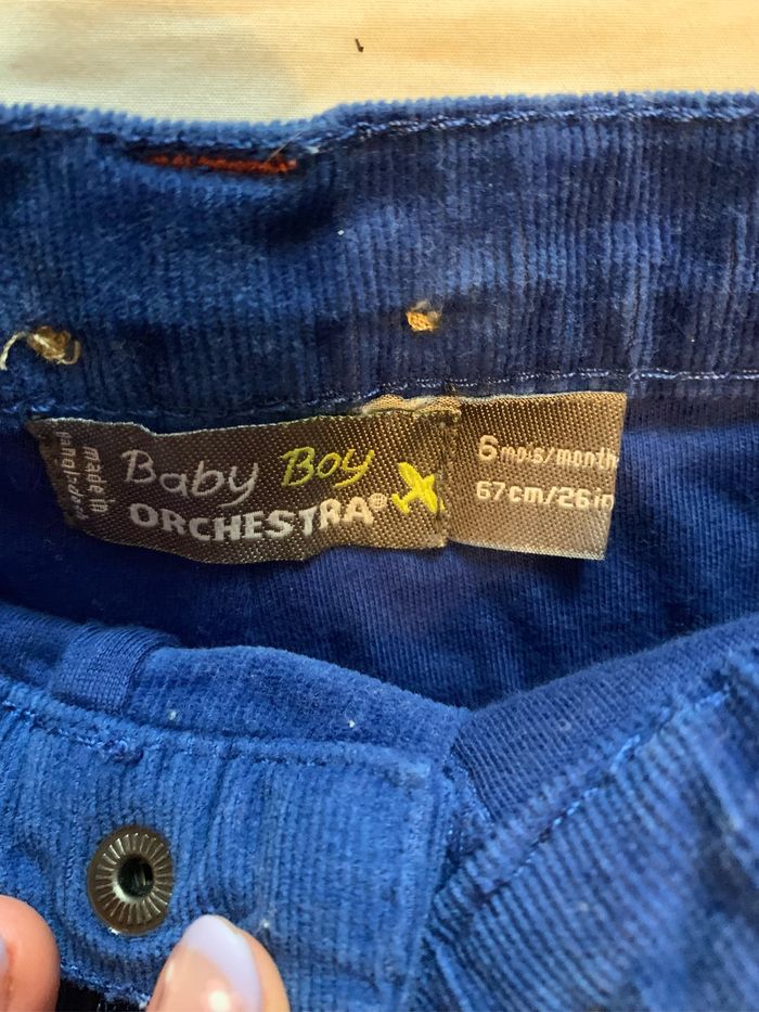 Pantalon en velours bleu Orchestra - photo numéro 2