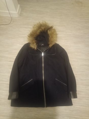 Manteau a capuche femme 38