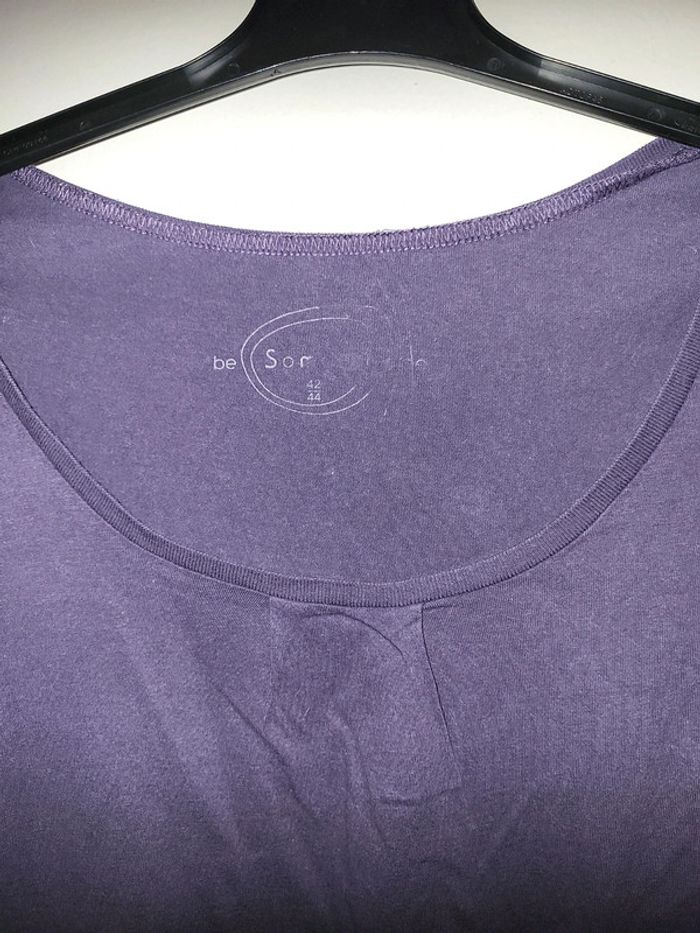 T shirt violet be soft - photo numéro 2