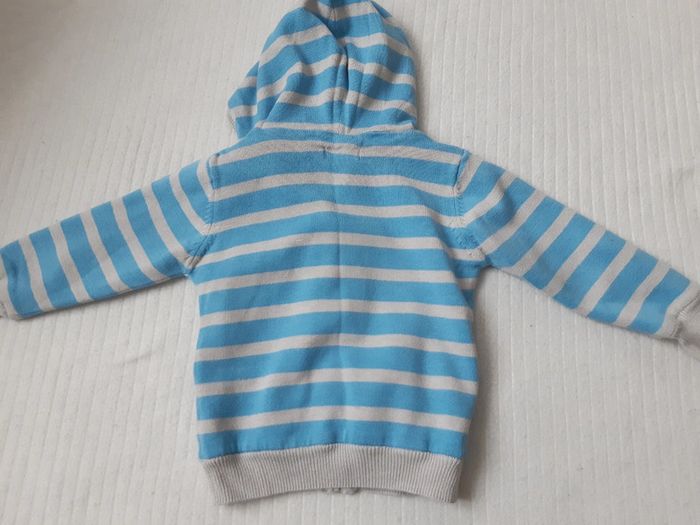 Gilet zippé à capuche Mes Petits Cailloux 18 mois - photo numéro 4