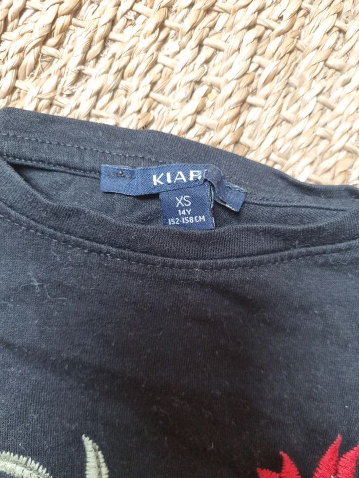 Tee shirt court brodé xs - photo numéro 2