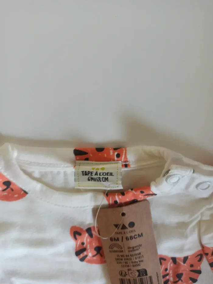 T-shirt manche courte 6 mois - photo numéro 3
