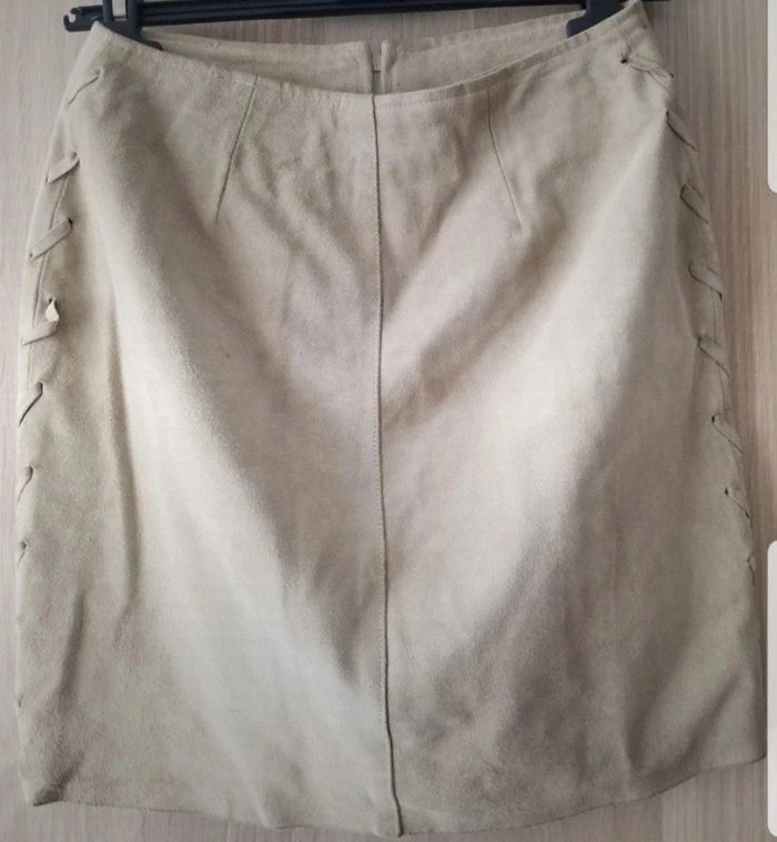 Magnifique jupe cuir vintage