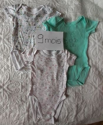 Lot de 3 bodies Disney