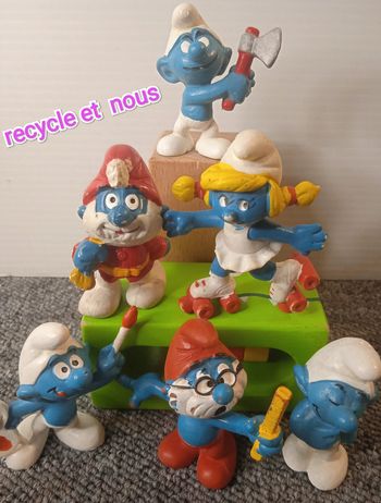 6 figurines figurine Schtroumpf