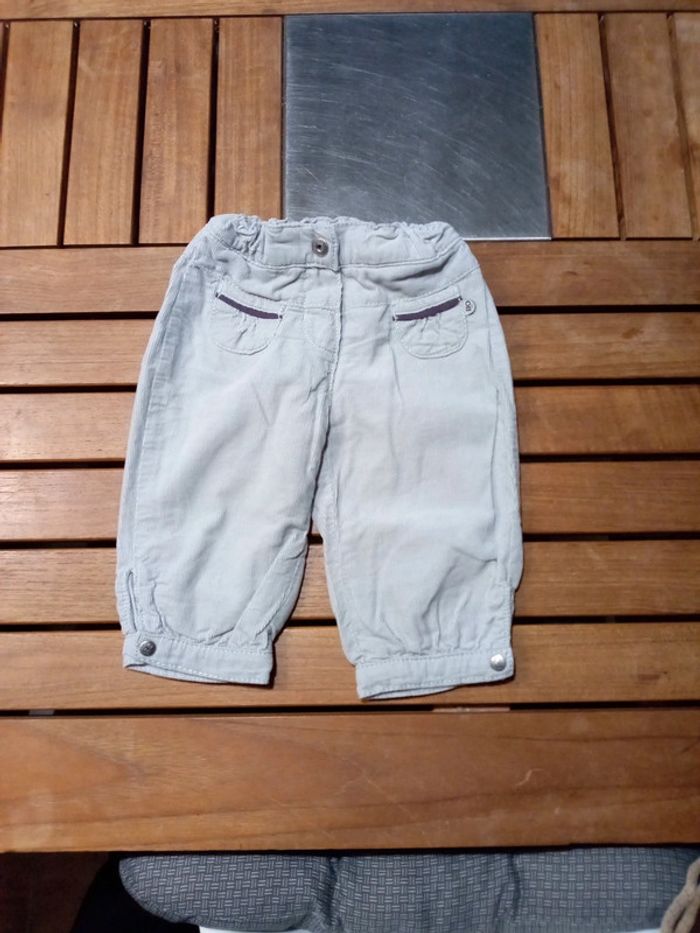 Pantalon velours T 6 mois 67 cm