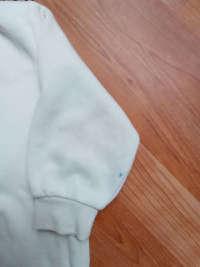 Ensemble crème legging côtelé+ sweat à capuche Primark taille 3 ans - photo numéro 3