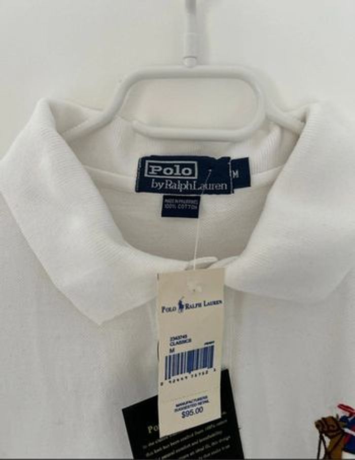Polo Ralph Lauren Big Pony Neuf taille M Blanc - photo numéro 5
