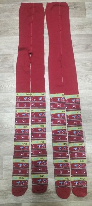 Lot de 2 paires de collant fille