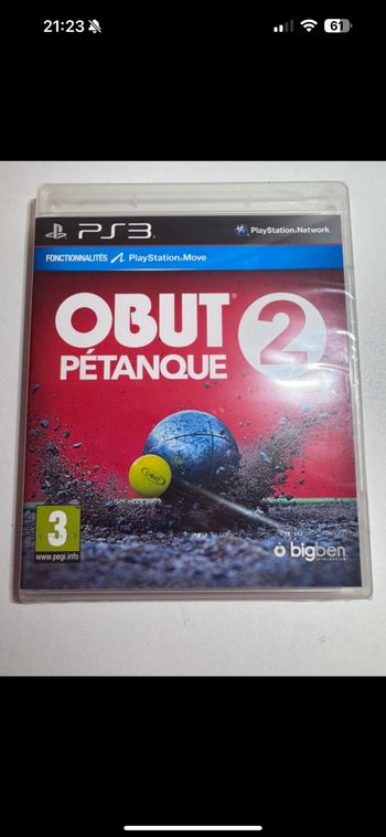 Jeu ps3 NEUF Obut Pétanque 2 Blister