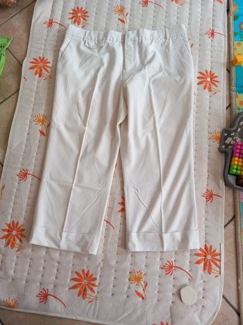 🩳Pantacourt tergal blanc T50 La Redoute