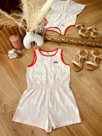 Taille 8 ans combishort d’été fille Kiabi rose * étoiles * 🌷