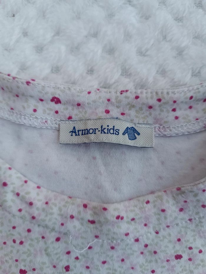🔸Robe Blanche Armor Kids 24 mois Fleurs Roses🔸 - photo numéro 2