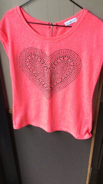 Haut Cache Cache TS corail (neuf)