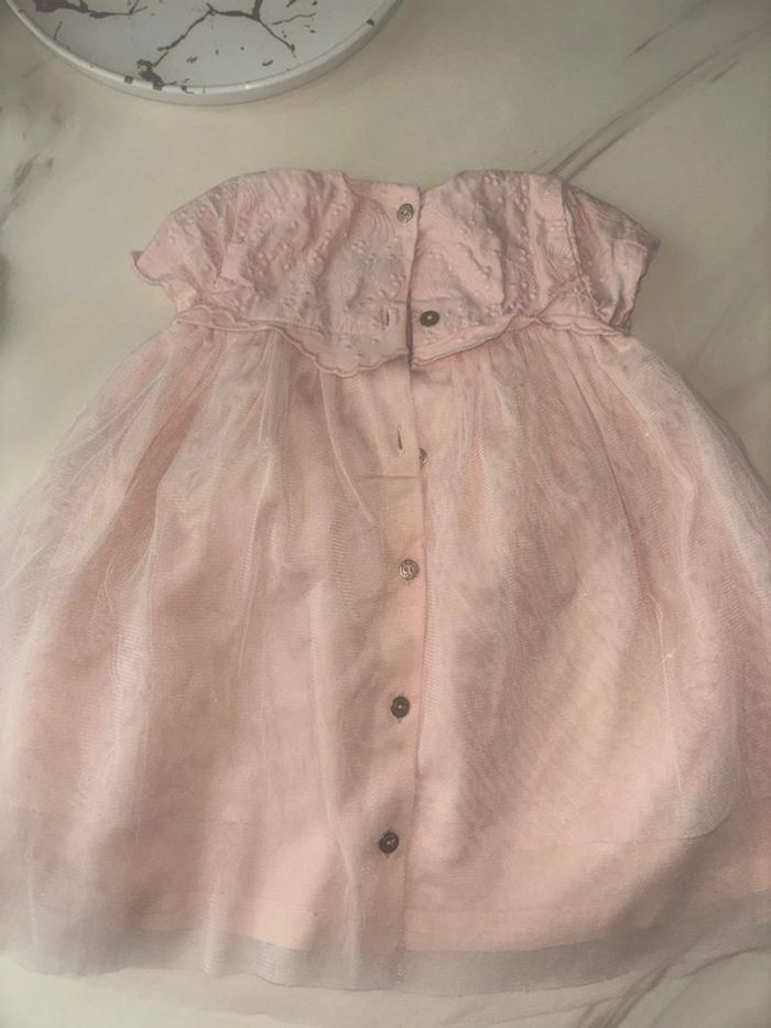 Robe taille 12 mois rose pailleté - photo numéro 3
