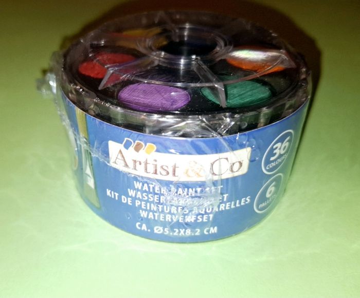 Set 36 couleurs aquarelle