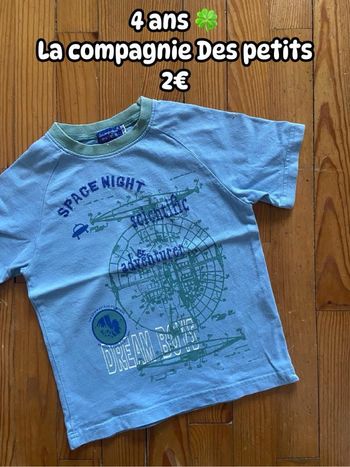 T-shirt 🍀 4 ans 🍀 La compagnie des petits