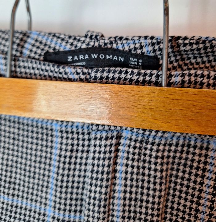 Pantalon 7/8 pied de poule Zara taille S - photo numéro 4