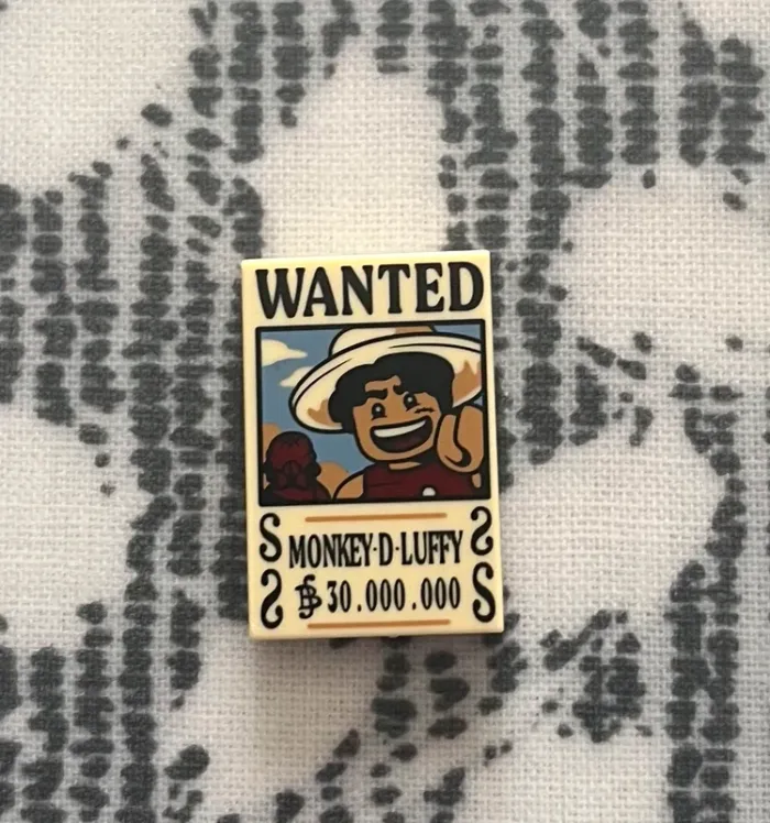 Poster Wanted Lego Luffy