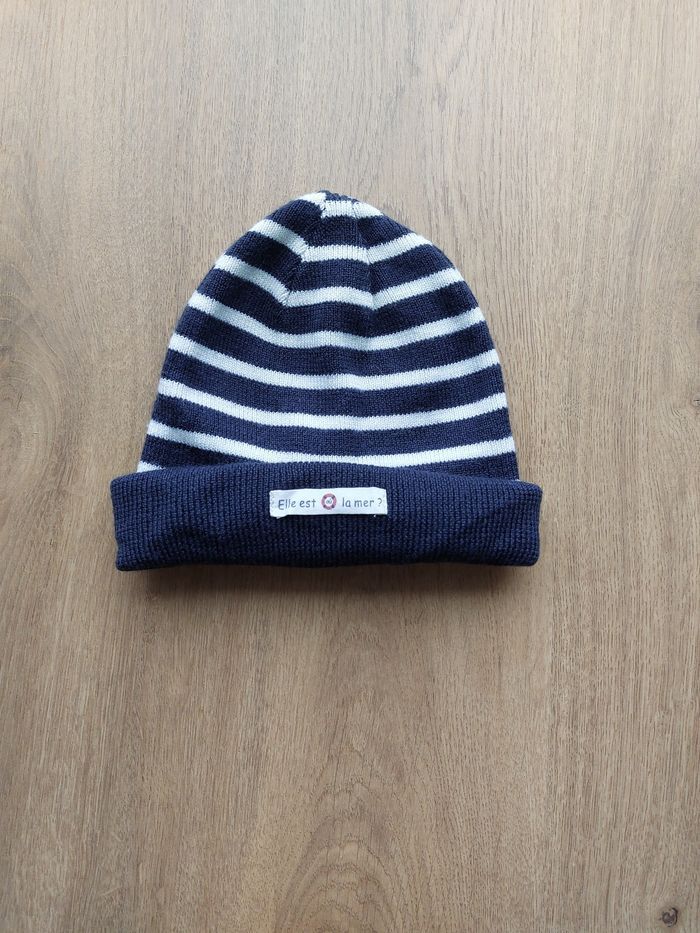 Bonnet "Elle est où la Mer?" 12/24 mois