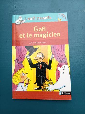 Livre roman enfant 1ères lectures, Gafi et le magicien, Éditions Nathan poche