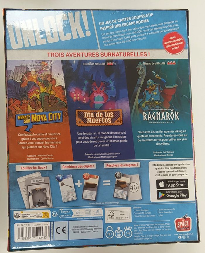 Unlock ! Supernatural Adventures - Jeu sous emballage, Prix ferme - photo numéro 2