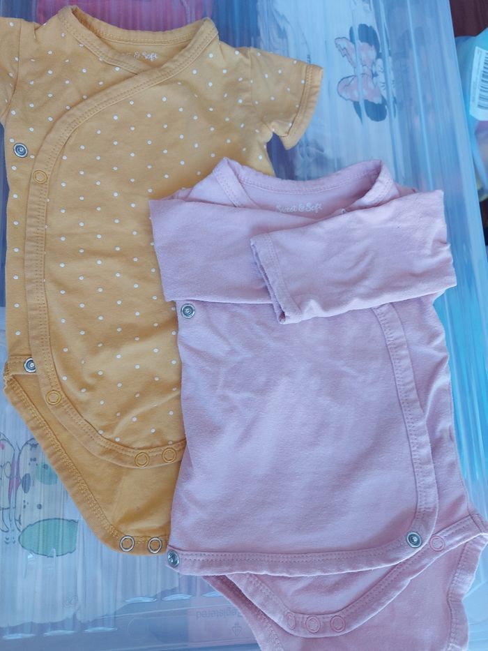 Lot de 2 body fille 3 mois