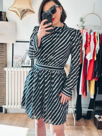 Robe Michael Kors noir et argent taille 38