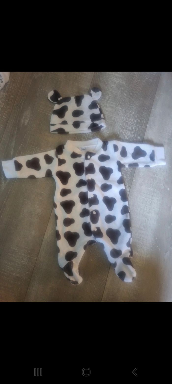 Ensemble pyjama + bonnet prématuré